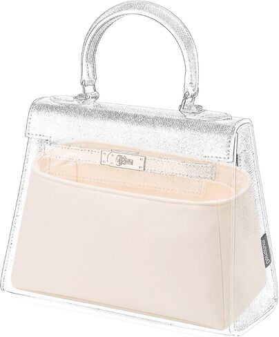 Silk Purse Organizer Insert Fits Hermes Kelly, Luxury Satin Bag Shaper with Divider, Silky Smooth Non-Slip Handbag Organizer for Designer Bags in Kuwait