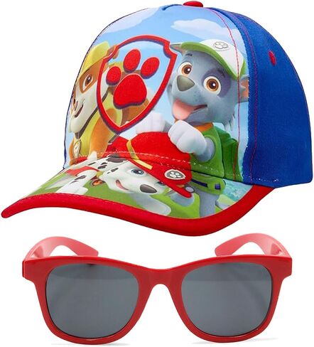 Nickelodeon Toddler Boys Paw Patrol Cotton Baseball Cap (Ages 2-4), Size 2-4T, Paw Patrol Blue With Sunglasses in Kuwait