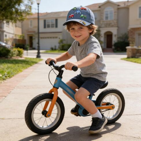 Kids Baseball Caps for Boys Girls Fire Truck Excavator Hat with Sunglasses Summer Toddler Sun Hat Age 3-8 in Saudi Arabia