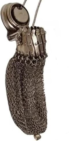 Metal Mesh Coin Purse Vintage Style (3.46x1.97 inch) Alloy Twist Lid Key Pouch for Shopping & Commuting in Saudi Arabia