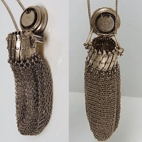 Metal Mesh Coin Purse Vintage Style (3.46x1.97 inch) Alloy Twist Lid Key Pouch for Shopping & Commuting in Saudi Arabia