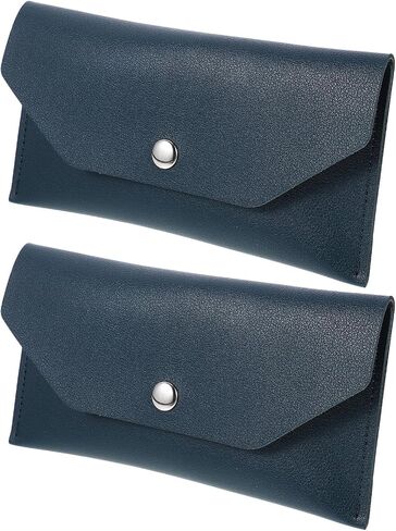 ARTIBETTER 2pcs Leather Cash Envelope Wallets, Bill Holder and Money Organizer Pouches in Dark Green for Budgeting, Travel Document and Savings Management in Kuwait