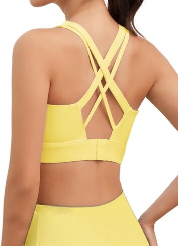 Sports Bras for Women High Support, High Impact Push Up Criss Cross Back Padded Strappy Workout Running in Saudi Arabia