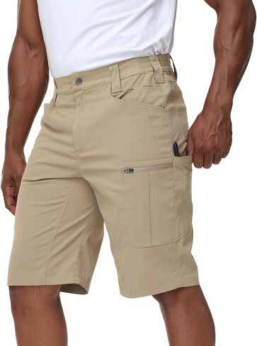 LAZYDAY Mens Cargo Shorts-Lightweight Work Tactical Hiking Outdoor Shorts 10/12 inch Breathable Water Resistant Ripstop in Saudi Arabia