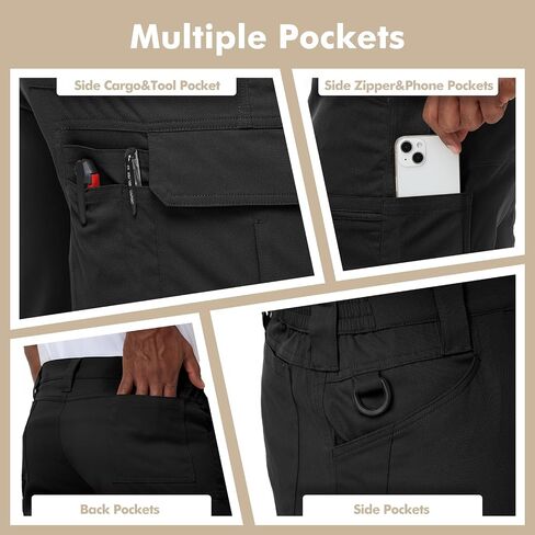 LAZYDAY Mens Cargo Shorts-Lightweight Work Tactical Hiking Outdoor Shorts 10/12 inch Breathable Water Resistant Ripstop in Saudi Arabia