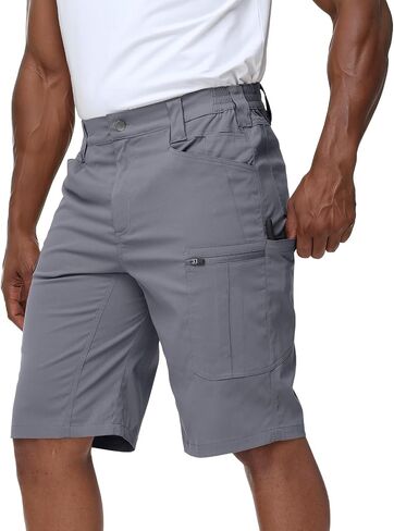 LAZYDAY Mens Cargo Shorts-Lightweight Work Tactical Hiking Outdoor Shorts 10/12 inch Breathable Water Resistant Ripstop in Saudi Arabia