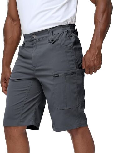 LAZYDAY Mens Cargo Shorts-Lightweight Work Tactical Hiking Outdoor Shorts 10/12 inch Breathable Water Resistant Ripstop in Saudi Arabia