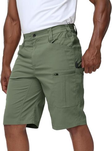 LAZYDAY Mens Cargo Shorts-Lightweight Work Tactical Hiking Outdoor Shorts 10/12 inch Breathable Water Resistant Ripstop in Saudi Arabia