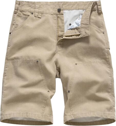 Msmsse Work Shorts for Men Relaxed Fit Durable Cargo Workwear Multi-Pocket Utility Shorts for Carpenter Painter in Saudi Arabia