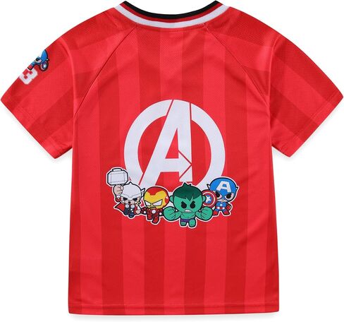 طقم قميص وشورت لكرة القدم للأولاد من Marvel Avengers للأطفال الصغار والكبار in Kuwait