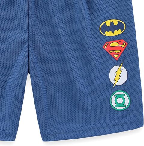 تي شيرت WARNER BROS Justice League Boys بأكمام قصيرة ومجموعة قصيرة شبكية للأطفال الصغار وحتى الأطفال الكبار in Kuwait