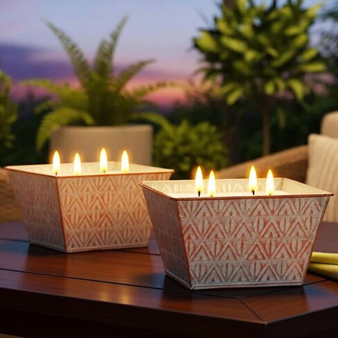 Citronella Candles Outdoor –Large Citronella Candle 30oz 4 Wicks 180-Hour Burn Time, Outdoor Candles for Patio, Backyard, Home, Balcony, Camping, Emergency & Survival in Saudi Arabia