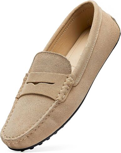 Go Tour Women's Suede Penny Loafers Classic Slip-On Driving Shoes in Saudi Arabia