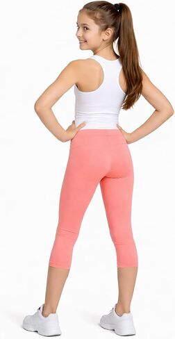 Umbro Girls' Youth (4-14) Reversible Performance Capri Leggings, Color Options in Kuwait