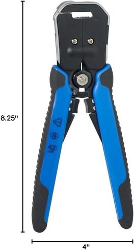 Klein Tools 11061 Self-Adjusting Wire Stripper / Wire Cutter, Heavy Duty, for 10-20 AWG Solid, 12-22 AWG Stranded, and Romex Wire 12/2 and 14/3 in Kuwait