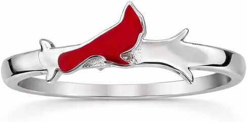 The Positive Christian Cardinal Ring - Stainless Steel - Christian Gifts for Women of Faith - Religious Jewelry Gift for Christmas, Wedding, Anniversary in Saudi Arabia
