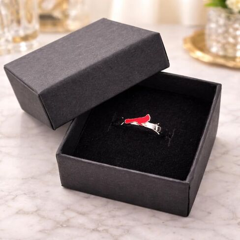 The Positive Christian Cardinal Ring - Stainless Steel - Christian Gifts for Women of Faith - Religious Jewelry Gift for Christmas, Wedding, Anniversary in Saudi Arabia