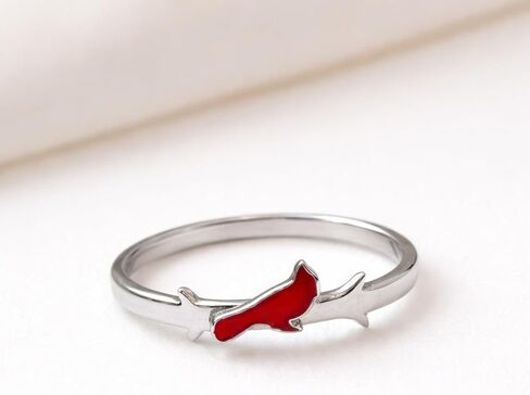 The Positive Christian Cardinal Ring - Stainless Steel - Christian Gifts for Women of Faith - Religious Jewelry Gift for Christmas, Wedding, Anniversary in Saudi Arabia