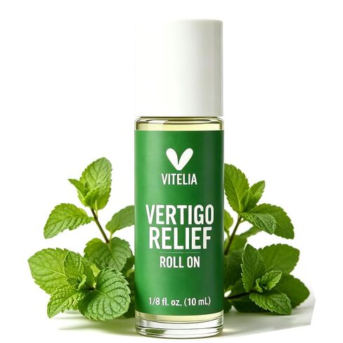 Vertigo Relief Anti-Dizzy Roll On – Botanical Essential Oil Blend for Balance Support, Non-Drowsy, Portable Anti-Dizzy Comfort, Easy Apply for Daily Use, 10ML (1PC) in Kuwait