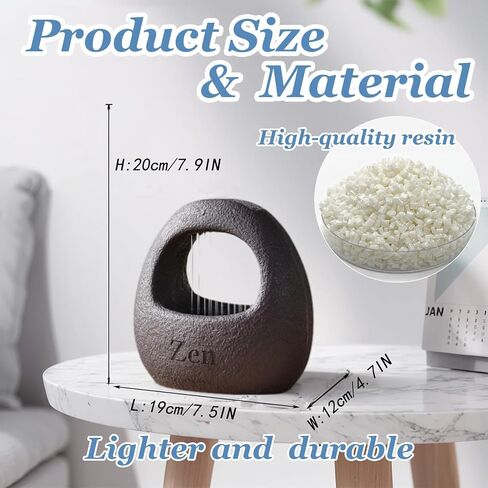 Zen Waterfall Fountain Indoor – Small Indoor Water Fountains with Relaxing Waterfall Feature, Decorative Water Fall Fountain for Home & Office in Kuwait