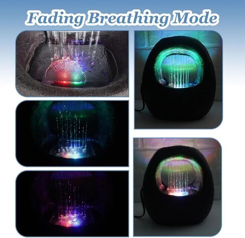 Zen Waterfall Fountain Indoor – Small Indoor Water Fountains with Relaxing Waterfall Feature, Decorative Water Fall Fountain for Home & Office in Kuwait