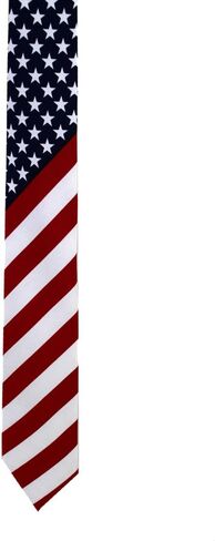 Men's Red White & Blue American Flag Neck Tie Long USA Novelty Patriotic in Saudi Arabia
