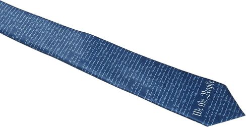 ASVP Shop US Constitution Tie for Men – We the People Patriotic Necktie, American USA Patriot Tie, Gift for Lawmakers in Kuwait