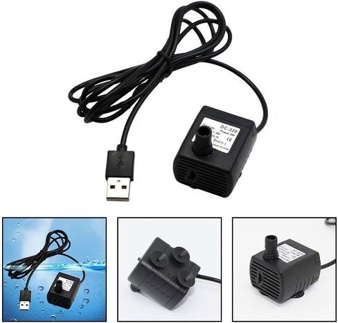 USB Powered Submersible Fountain Pump Kit Compact Quiet Efficient Water Circulation for Small Ponds Birdbaths Fish Tanks Indoor Outdoor Water Features in Saudi Arabia