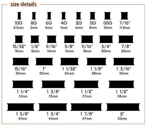 (1 Pair ONLY) Acrylic Flesh Tunnel Screw Fit Ear Gauge Earring Ear Piercing available size 2g (6mm) to 13/16" (30mm) Please choose size and color in Saudi Arabia