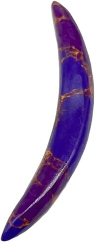 Purple Turquoise Copper Veining Stone Tribal Septum Curved Spike Tusk – Handmade Stone Septum Jewelry, Body Piercing for Men & Women in Saudi Arabia