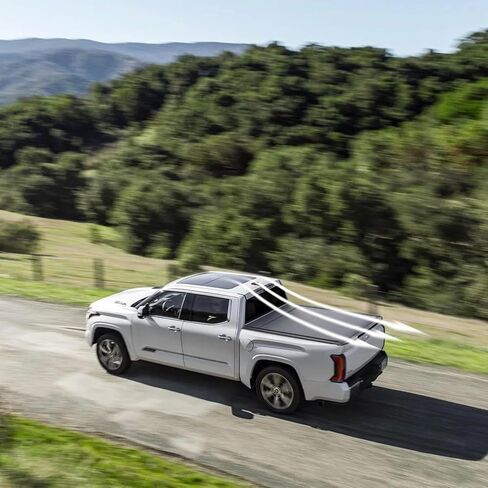 Retractable Truck Bed Tonneau Cover Aluminum for Ford F-150 2009-2025 with 5.5ft Beds and Built-in Drainage Pipe. in Saudi Arabia