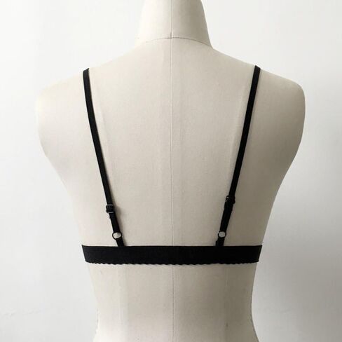 Ladies Strappy Push Up Bra Crop Top Hollow Lace Cage Vest Bustier Women in Kuwait