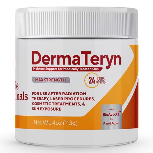 Marie Originals DermaTeryn Sunburn & Post Radiation Cream | Natural Moisture Barrier for Dry, Irritated or Sensitive Skin | Zinc Oxide + Lanolin | Petroleum-Free, Fragrance-Free | 4 oz in Saudi Arabia