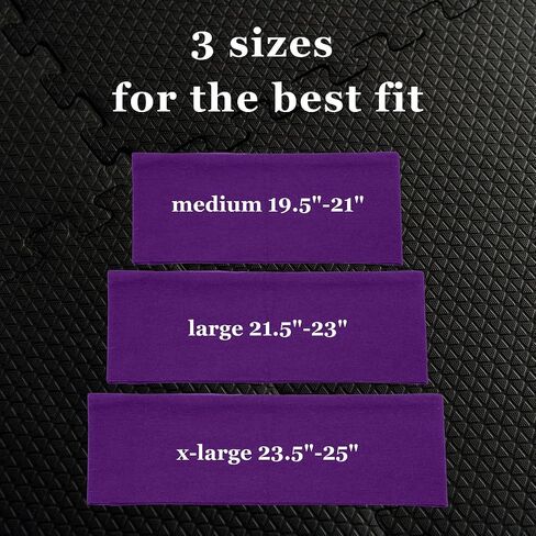 Men's Cotton Headbands Sweatbands 5" Wide Yoga Sports Fitness Comfortable Breathable Made in USA in Kuwait