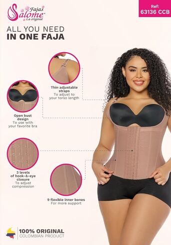 Salome 63136 Fajas Colombianas Body Shaper Women's Shapewear Tummy Control & Compression in Saudi Arabia