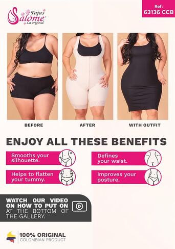 Salome 63136 Fajas Colombianas Body Shaper Women's Shapewear Tummy Control & Compression in Saudi Arabia