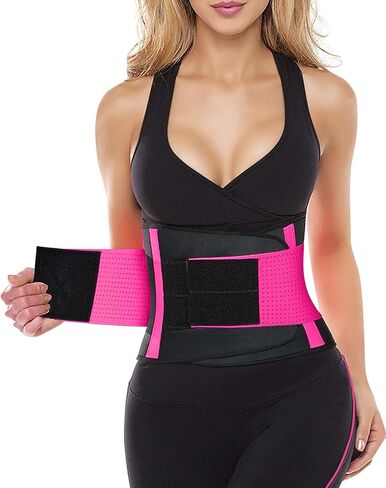 YIANNA Women Waist Trainer Belt - Slimming Sauna Waist Trimmer Belly Band Sweat Sports Girdle Belt Weight loss in Saudi Arabia