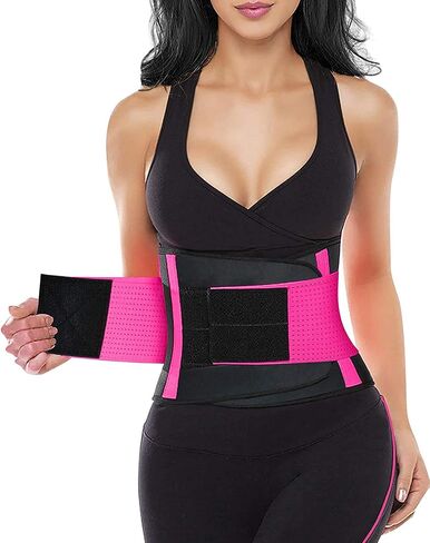 YIANNA Women Waist Trainer Belt - Slimming Sauna Waist Trimmer Belly Band Sweat Sports Girdle Belt Weight loss in Saudi Arabia
