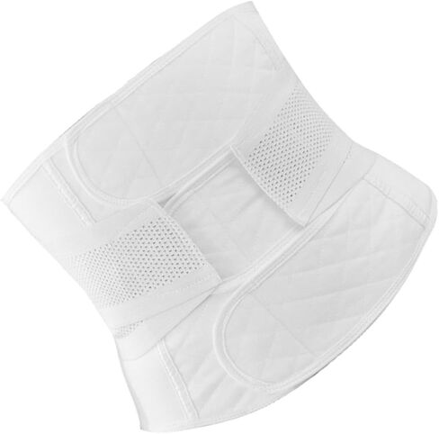 TEHAUX Postpartum Belly Band Pure Cotton Waist Girdle M Size for Postnatal Slimming Waist Trainer Wrap White in Saudi Arabia