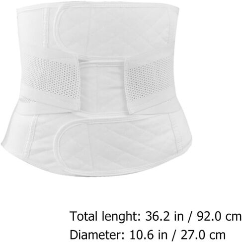 TEHAUX Postpartum Belly Band Pure Cotton Waist Girdle M Size for Postnatal Slimming Waist Trainer Wrap White in Saudi Arabia