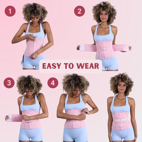 What Waist PrettySweat Band – Lightweight Sweat Band for Women, Soft Flexible Waist Trainer for Workouts & Core Support in Saudi Arabia