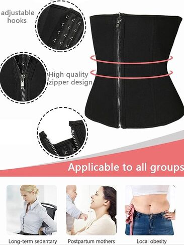 Womens Waist Trainer Corset Trimmer Workout Belt Shapewear Tummy Control Cincher Body Shaper Postpartum Girdle Faja Sport in Kuwait