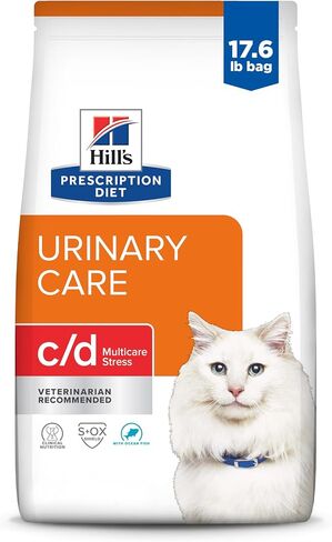 Hill's Prescription Diet c/d Multicare Stress Urinary Care with Chicken Dry Cat Food, Veterinary Diet, 4 lb. Bag in Kuwait