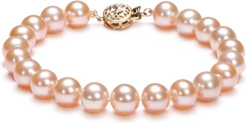 Pink 8.5-9.5mm AAA Quality Freshwater Gold filled Cultured Pearl Bracelet For Women in Kuwait
