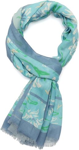 Kate Spade Women's Lively Garden Oblong Scarf, Stylish Fashion Accessory for Women in Kuwait