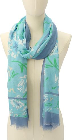Kate Spade Women's Lively Garden Oblong Scarf, Stylish Fashion Accessory for Women in Kuwait
