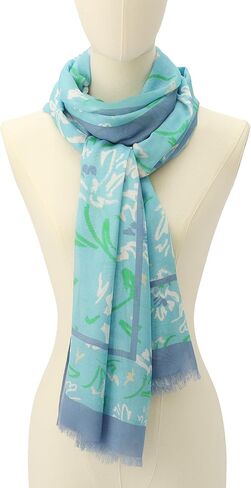 Kate Spade Women's Lively Garden Oblong Scarf, Stylish Fashion Accessory for Women in Kuwait