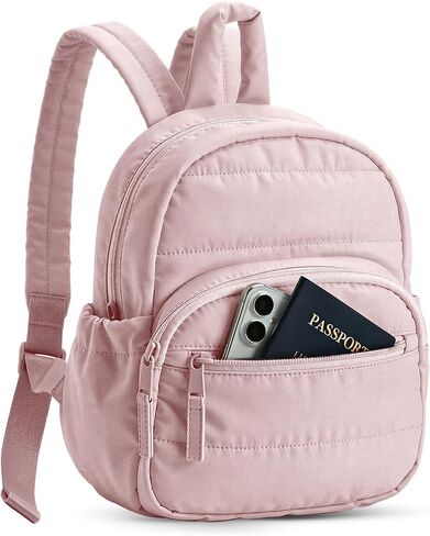 Backpack for Women, Mini Backpack with Quilted Design and Adjustable Straps, Large Capacity Multi Compartment, Lightweight Comfort for Work Travel Outdoor Gym Hiking, Bookbag for Women(black) in Kuwait