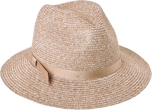 Bigalli Tiffany Poly Braid Sun Hats for Women Crushable Summer Beach Hat Pinch Front Shape, Grossgrain Ribbon UV SPF 80 in Saudi Arabia