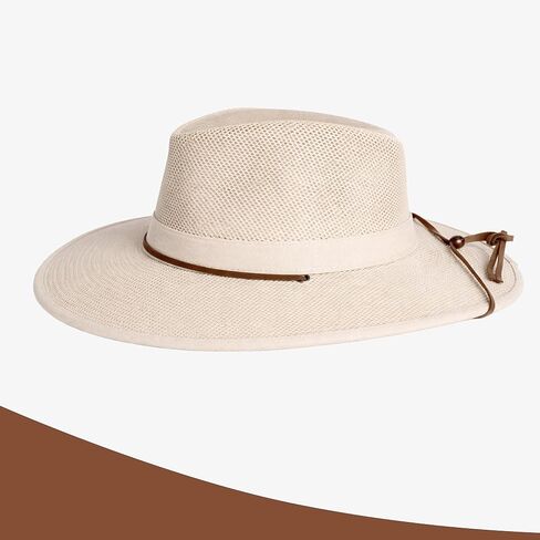 Henschel Hats Aussie Breezer Grande Hat - Extra Wide-Brim Sun Hat for Men | Perfect Men's Summer Hat for Camping in Saudi Arabia